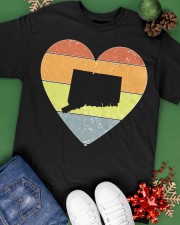 Connecticut - Heart Vintage Classic T-Shirt apparel-classic-tshirt-lifestyle-back-69