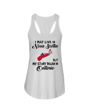 Began In Ontario - Live In Nova Scotia Ladies Flowy Tank tile