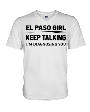 El Paso Girl - I'm Diagnosing V-Neck T-Shirt tile