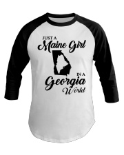 MAINE GIRL IN GEORGIA Baseball Tee tile
