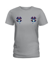 Michigan Flag - Four Leaf Clover Ladies T-Shirt tile