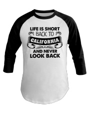 Back To California Baseball Tee tile