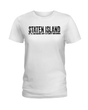 Staten Island - My Story Begins Ladies T-Shirt tile