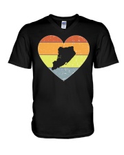 Staten Island - Heart Vintage V-Neck T-Shirt tile