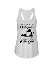 OHIO GIRL LIFE TOOK ME TO VIRGINIA Ladies Flowy Tank tile