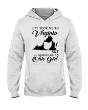 OHIO GIRL LIFE TOOK ME TO VIRGINIA Hooded Sweatshirt tile