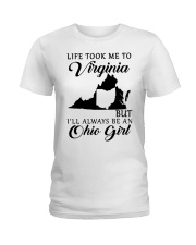 OHIO GIRL LIFE TOOK ME TO VIRGINIA Ladies T-Shirt tile