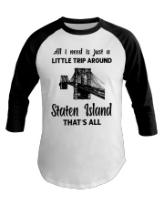 A Little Trip Around Staten Island Baseball Tee tile