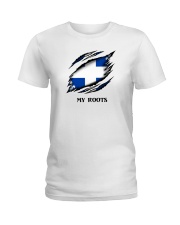 Flag Quebec My Roots Ladies T-Shirt tile