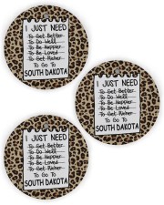 I Just Need To Go To South Dakota Circle Ornament (Wood tile