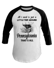 A Little Trip Around Pennsylvania Baseball Tee tile