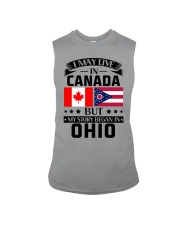 LIVE IN CANADA BUT BEGAN IN OHIO Sleeveless Tee tile