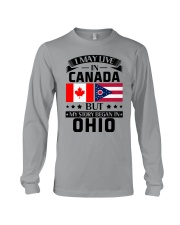LIVE IN CANADA BUT BEGAN IN OHIO Long Sleeve Tee tile