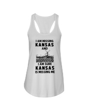 Kansas Is Missing Me Ladies Flowy Tank tile