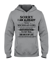 Taken By A Freaking - Michigan Girl Hooded Sweatshirt front
