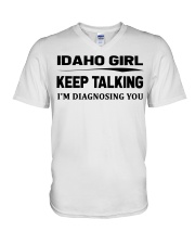 Idaho Girl - I'm Diagnosing V-Neck T-Shirt tile