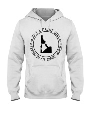 MAINE GIRL LIVING IN IDAHO Hooded Sweatshirt tile