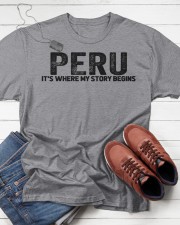 Peru - My Story Begins Classic T-Shirt apparel-classic-tshirt-lifestyle-front-216