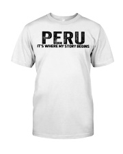 Peru - My Story Begins Classic T-Shirt tile