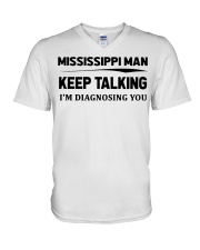 Mississippi Man - I'm Diagnosing V-Neck T-Shirt tile