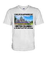 British Columbia Only Place Lives In Me V-Neck T-Shirt tile