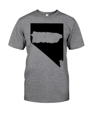 MAP PUERTO RICO IN NEVADA Classic T-Shirt front