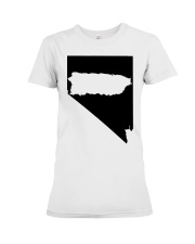 MAP PUERTO RICO IN NEVADA Premium Fit Ladies Tee tile