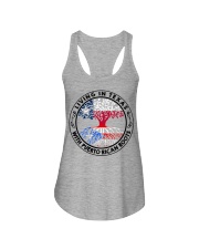 LIVING IN TEXAS WITH PUERTO RICAN ROOTS Ladies Flowy Tank tile
