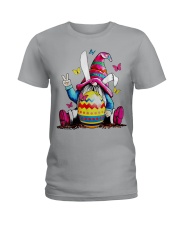Easter Bunny Spring Gnome Easter Egg Ladies T-Shirt tile