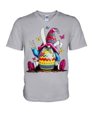 Easter Bunny Spring Gnome Easter Egg V-Neck T-Shirt tile