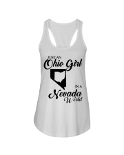 OHIO GIRL IN NEVADA Ladies Flowy Tank tile