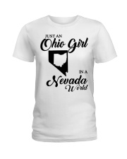 OHIO GIRL IN NEVADA Ladies T-Shirt tile