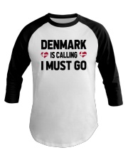 Denmark Is Calling Baseball Tee tile