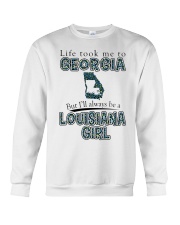 Louisiana Girl Life Took Me To Georgia Crewneck Sweatshirt tile