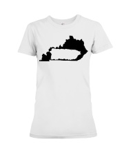 MAP PUERTO RICO IN KENTUCKY Premium Fit Ladies Tee tile