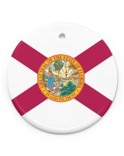 Flag Florida Circle ornament - single (porcelain) front