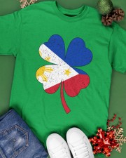 Flag Philippines Four Leaf Clover Classic T-Shirt apparel-classic-tshirt-lifestyle-back-69
