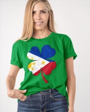 Flag Philippines Four Leaf Clover Classic T-Shirt apparel-classic-tshirt-lifestyle-front-100