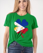 Flag Philippines Four Leaf Clover Classic T-Shirt apparel-classic-tshirt-lifestyle-front-101