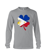 Flag Philippines Four Leaf Clover Long Sleeve Tee tile