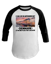 Denmark Only Place Lives In Me Baseball Tee tile