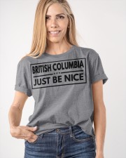 British Columbia Just Be Nice Classic T-Shirt apparel-classic-tshirt-lifestyle-front-100