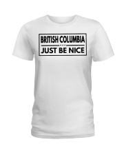 British Columbia Just Be Nice Ladies T-Shirt tile
