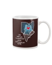 OHIO MAINE LOVE BRINGS YOU HOME Mug tile