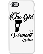 OHIO GIRL IN VERMONT Phone Case tile