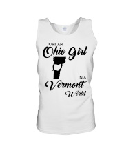 OHIO GIRL IN VERMONT Unisex Tank tile