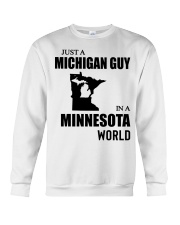 MICHIGAN GUY IN MINNESOTA Crewneck Sweatshirt tile