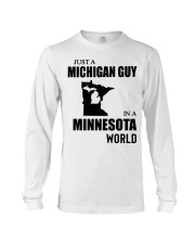 MICHIGAN GUY IN MINNESOTA Long Sleeve Tee tile