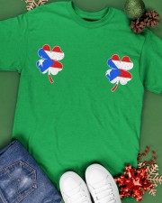 Puerto Rico Flag - Four Leaf Clover Classic T-Shirt apparel-classic-tshirt-lifestyle-back-69