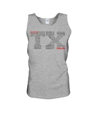 Texas cities Unisex Tank tile